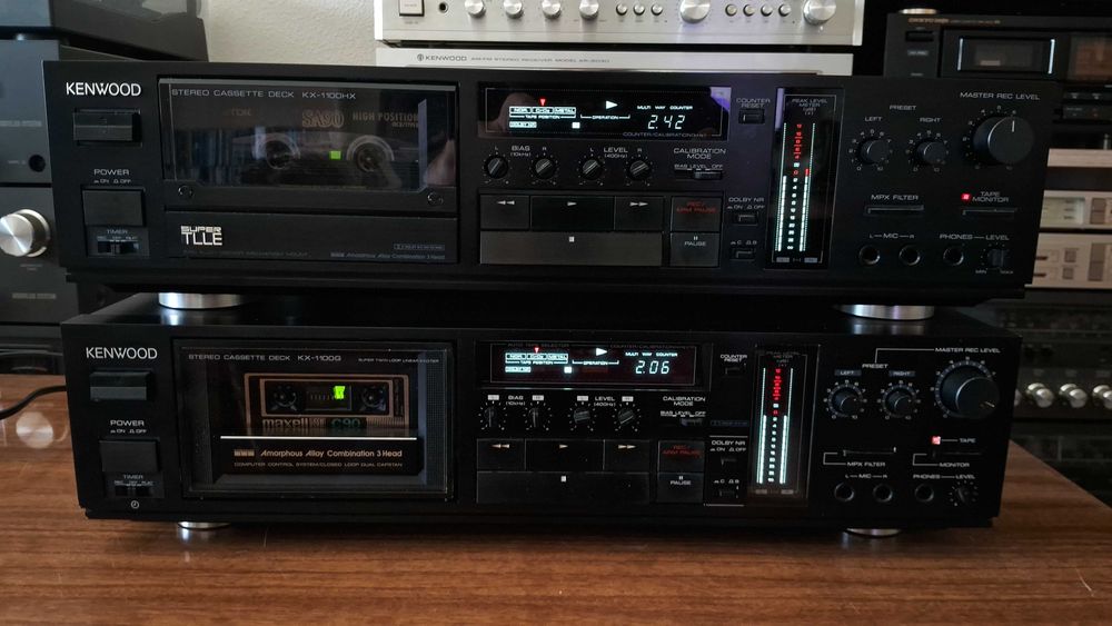 Kenwood KX-1100 G  касетна дека 3-Head. Direct Drive. Аморфна головка. Топ Closed Loop Dual Capstan Made in Japan