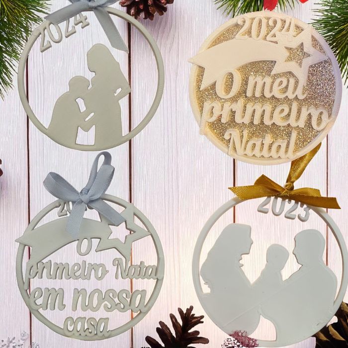Bolas/enfeites de natal personalizados