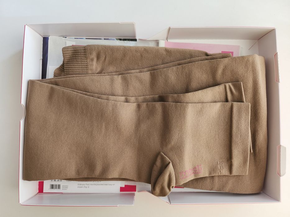 Компресійні колготи з відкритим носком Mediven forte, клас  3,розмір 6