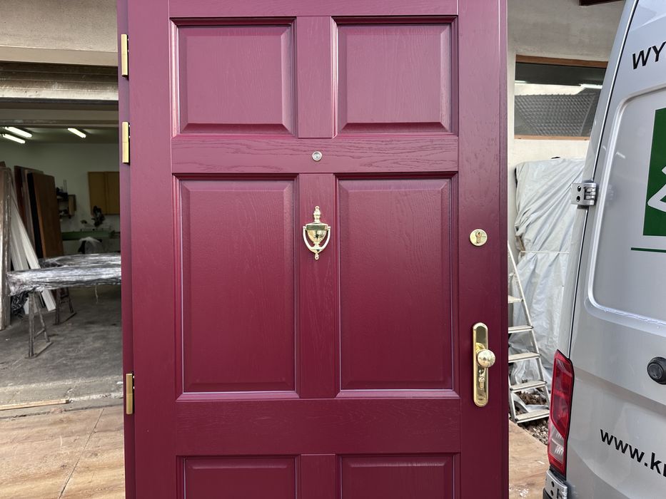 Drzwi zewnętrzne drewniane Amerykańskie Na wymiar montaż Cała Polska