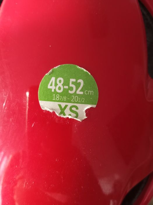 Kask rowerowy czerwony