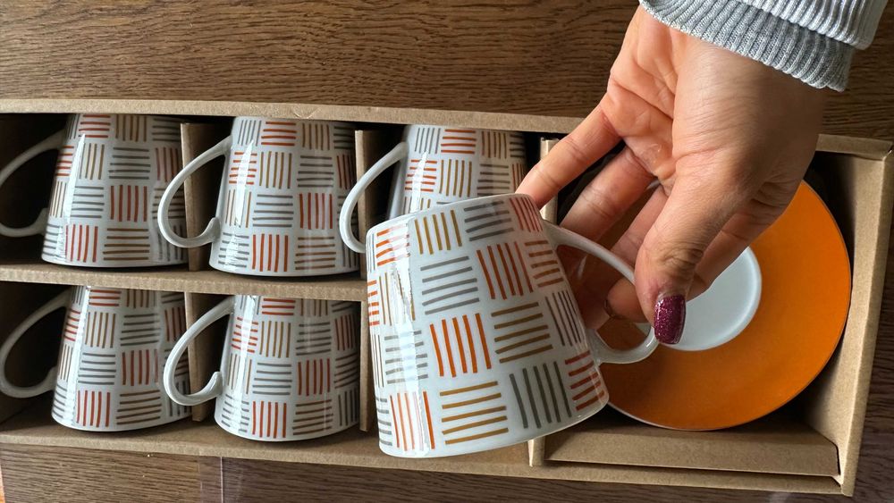 Conjunto de Chávenas de Café 6PCS