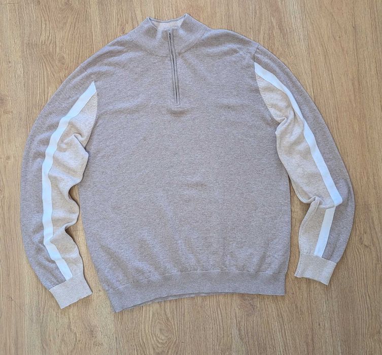 George sweterek bawełniany half ZIP XL
