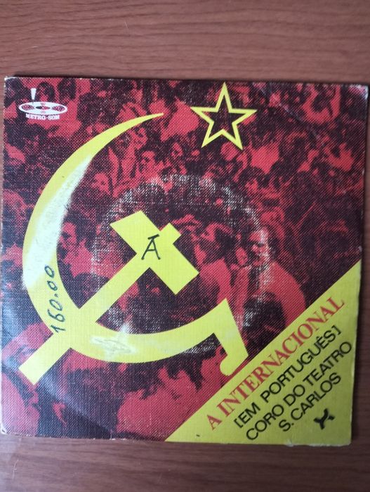 Disco de vinil single A Internaciona/A Portuguesa