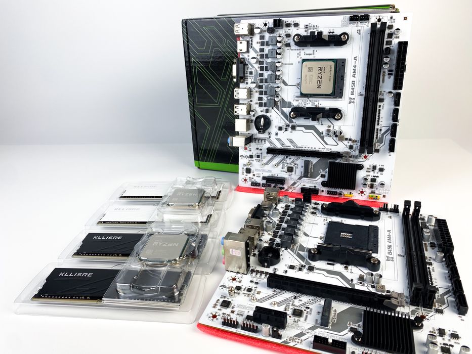 Новий Комплект Ryzen 5 5500 AM4 B450 Machinist 16GB | 32GB Збірка ПК