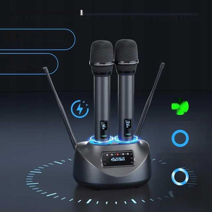 Mikrofony bezprzewodowe Bluetooth UHF karaoke, DJ, wesele Tonor TW790