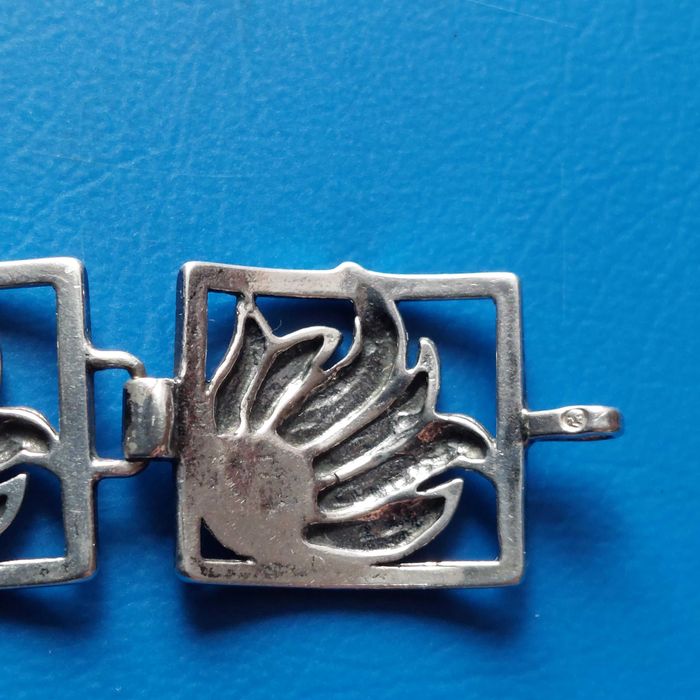 Bransoletka srebrna i wisior