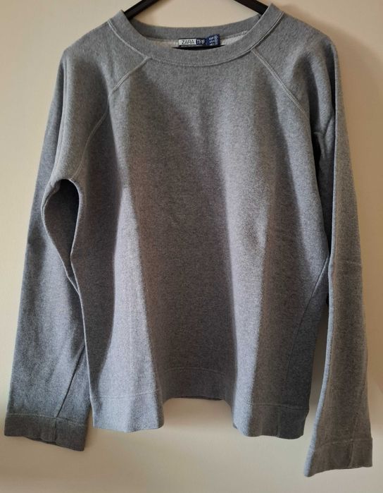 Camisola Malha Gola Alta Aga e Sweat Zara ( Cinzento )