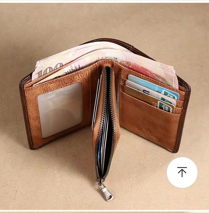 Мужской кошелёк из высококачественной телячьи кожи бренда ManBang