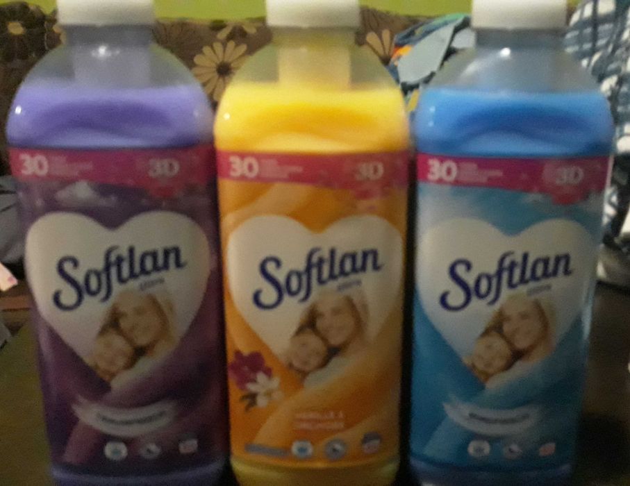 Plyny do płukania SOFTLAN z Niemiec,  różne kolory