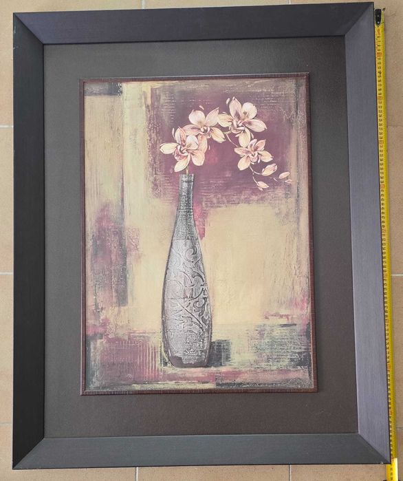 Quadros, vendo 2 quadros com moldura e com  medida de 80 x 100 cm.