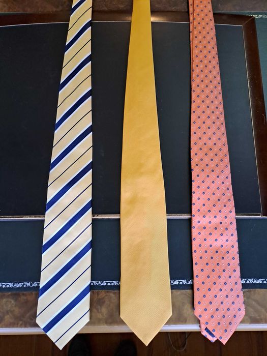 Ties from Various Brands – Diverse Patterns and Colors