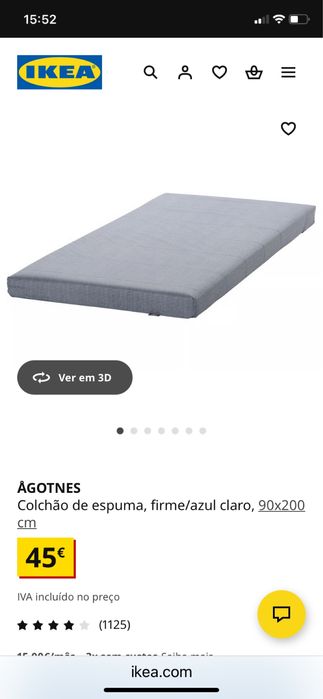 Cama Ikea extensivel casal nova