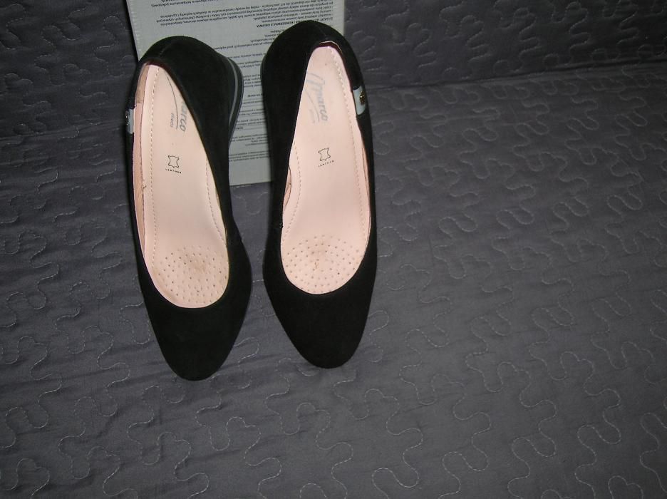 Buty damskie zamszowe