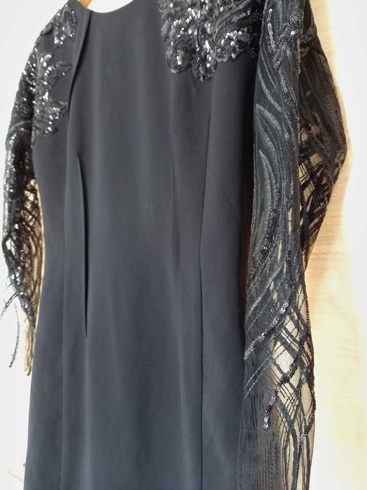 Sukienka Paprocki&Brzozowski wieczorowa mała czarna projekt premium