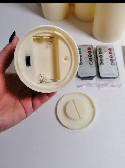 Свічки без полум'яні комплект 9 штук, з пультом. Супер.