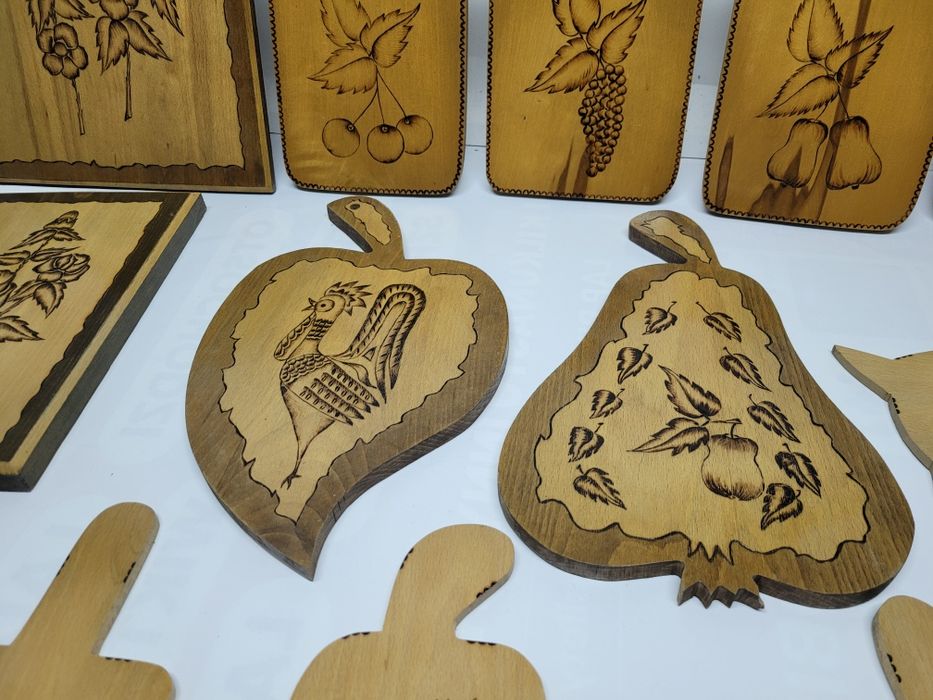 Dekoracje ludowe narzędzia drewniane kuchenne