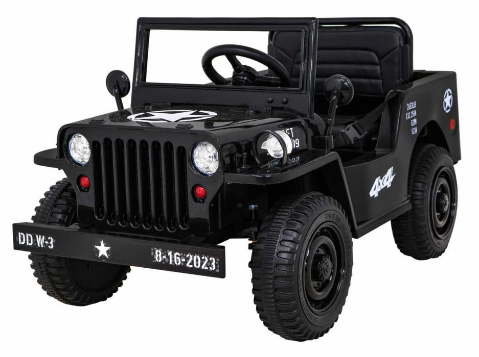 Auto autko Pojazd Retro Wojskowy 4x4 na akumulator dla dzieci