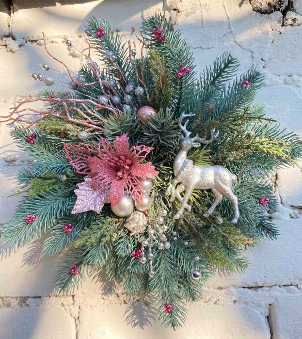 Новогодний декор, настенная композиция