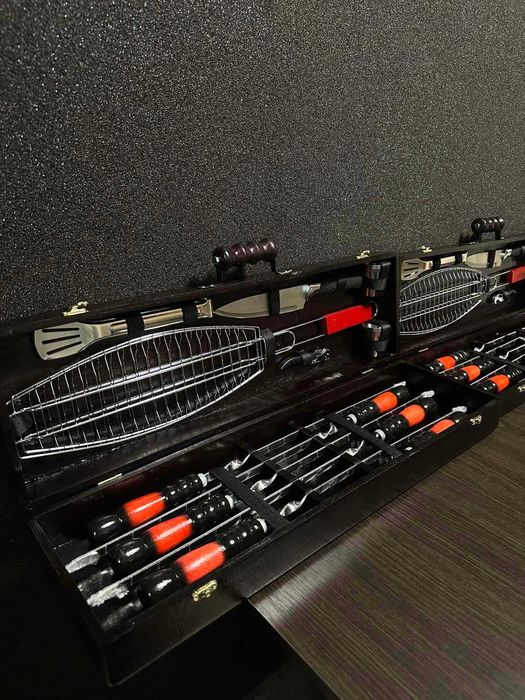 Накращий Преміум подарунок для чоловіка, подарунковий набір шампурів