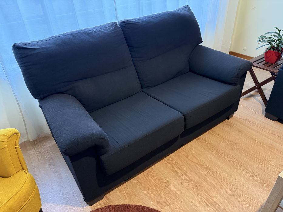 Sofá Conforama ZIP - 2 lugares / tecido preto