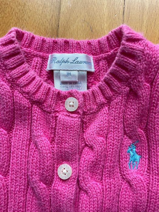 Sweterek Ralph Lauren 3m Kardigan sweter rozm.62 dziewczynka