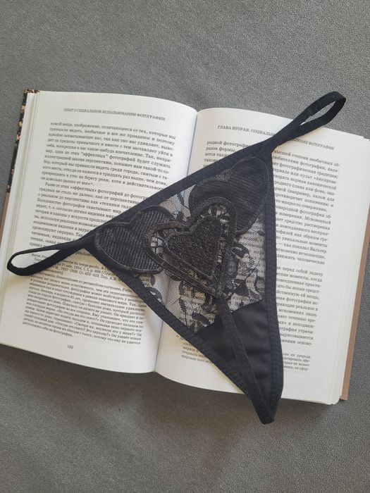 Стрінги трусики чорні мереживо еротичні трусы