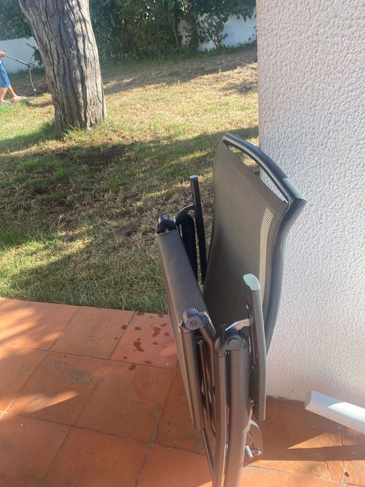 Cadeira desmontável e reclinável nova