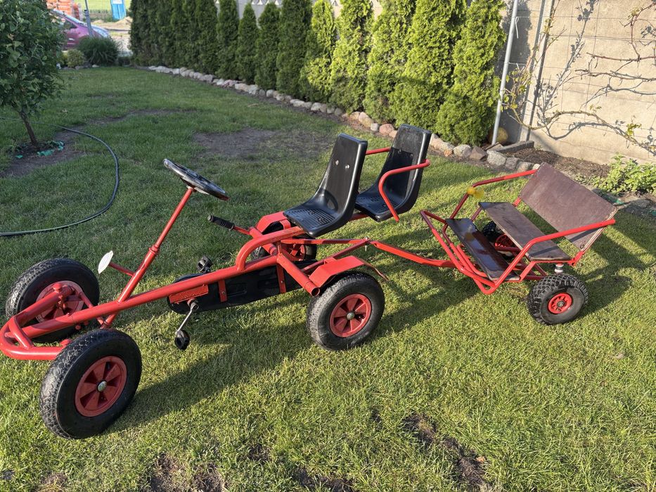 Gokart z przyczepką