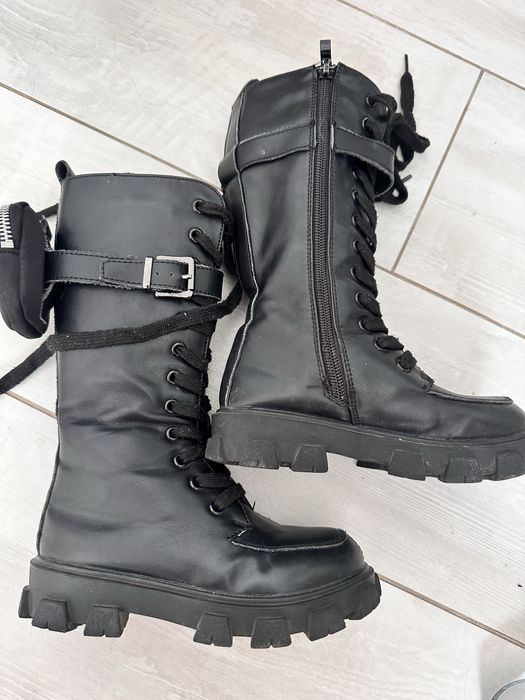 Сапожки девочке кожа