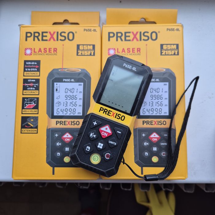 ЛАЗЕРНИЙ ДАЛЕКОМІР PREXICO лазерний метр розрахунок об'єму площі 65M