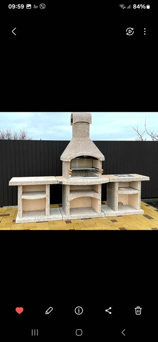 Камины барбекю, печь ,уличный бетонный разборной мангал