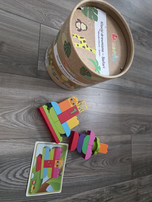 Klocki lego duplo i drewniane