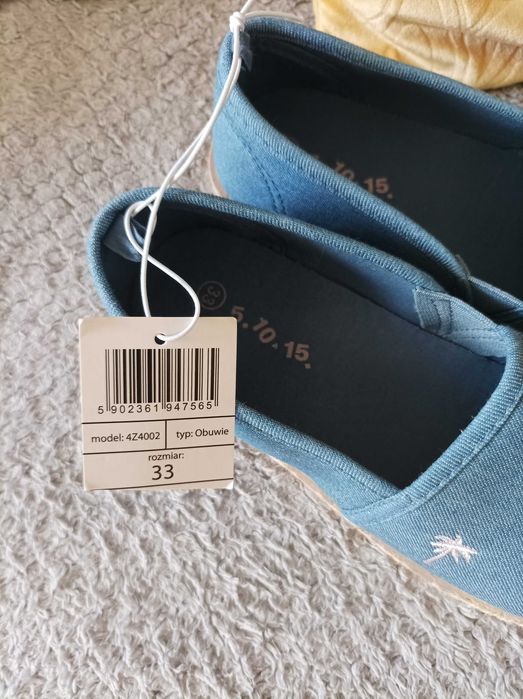 Espadryle dla dziewczynki NOWE r.33