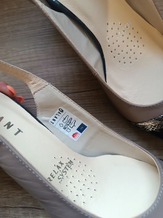 Galant wygodne sandały 37 nowe skóra