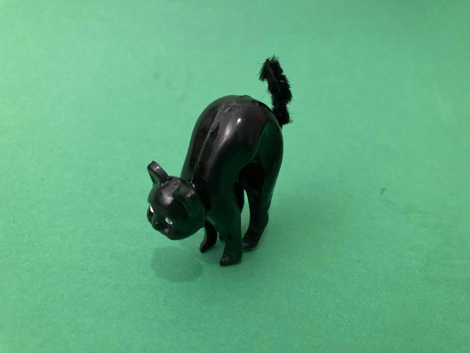Lote de 2 gatos com cabeça basculante em celuloide Anos 60