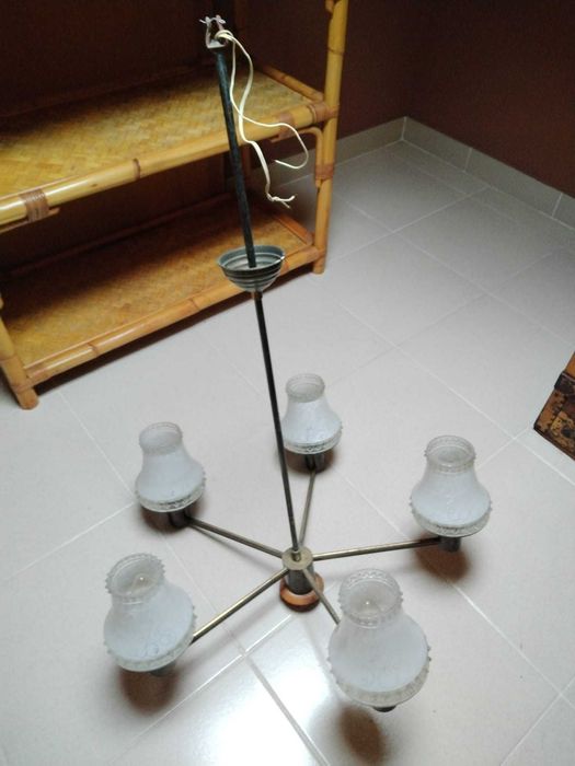 Candeeiros Teto + Lanterna Vintage Anos 60