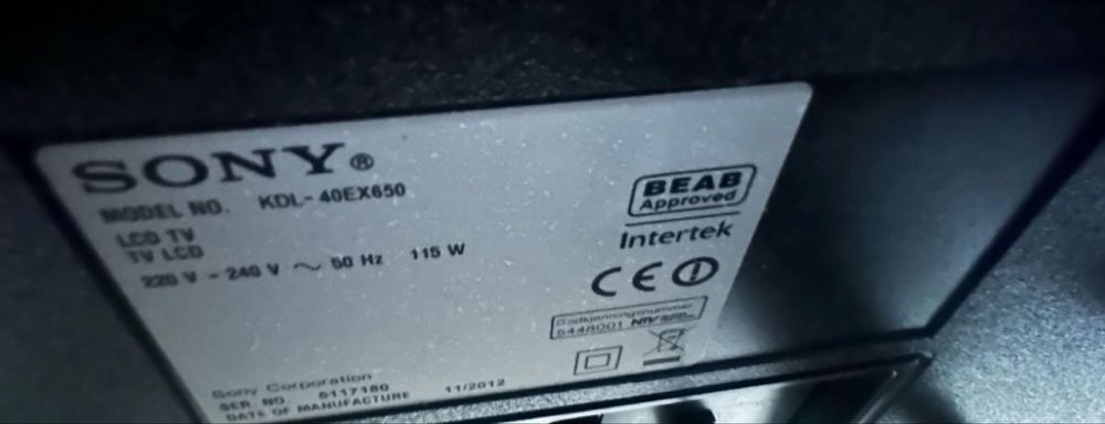 Telwwizor KDL-40EX650 40 Sony Bravia