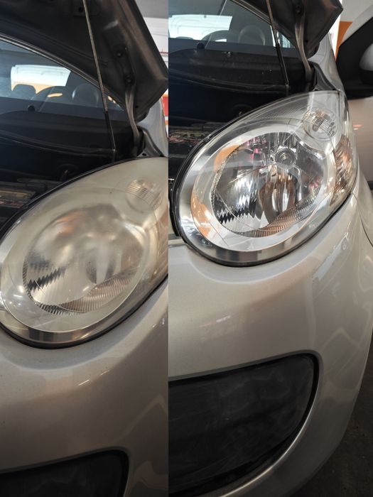 Recuperação das ópticas de farol