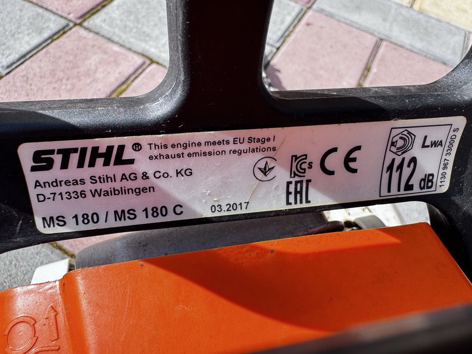 Бензопила Stihl ms 180. Штіль 180. Штиль 180.