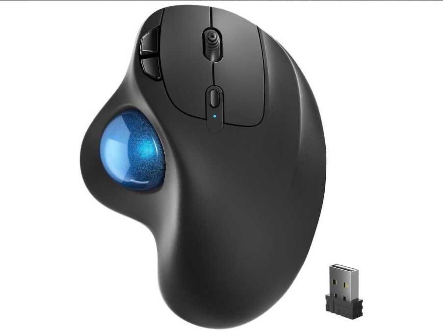 Мышь беспроводная с трекболом Nulea M501 Black Blue.