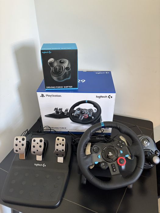 Logitech G29 + Shifter | PS5 PS4 PC | Stan Bardzo Dobry