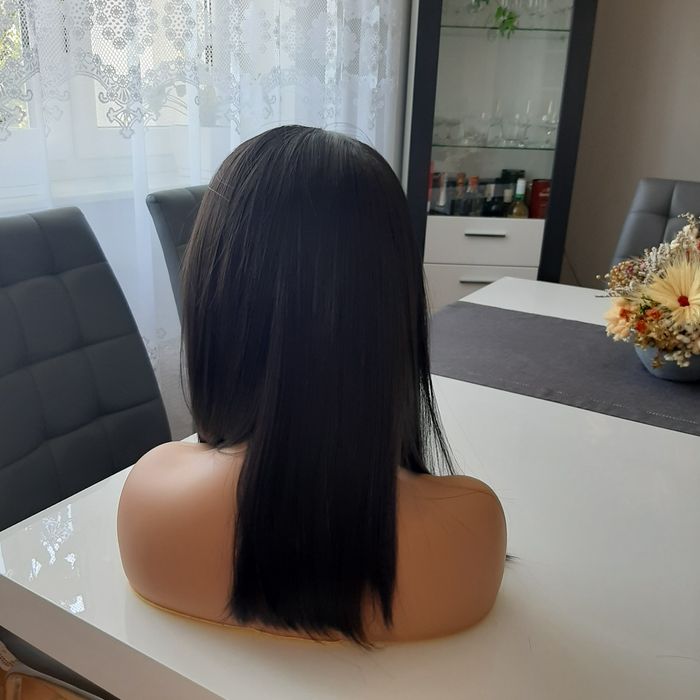 Peruka lace front ciemny brąz 40 cm