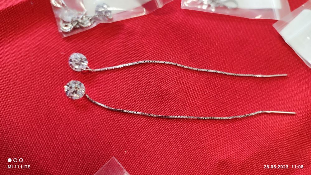 Сережки, серебро 925