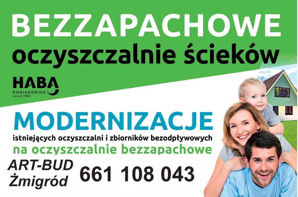 oczyszczalnie ścieków HABA RETROFIT modernizacja szamb