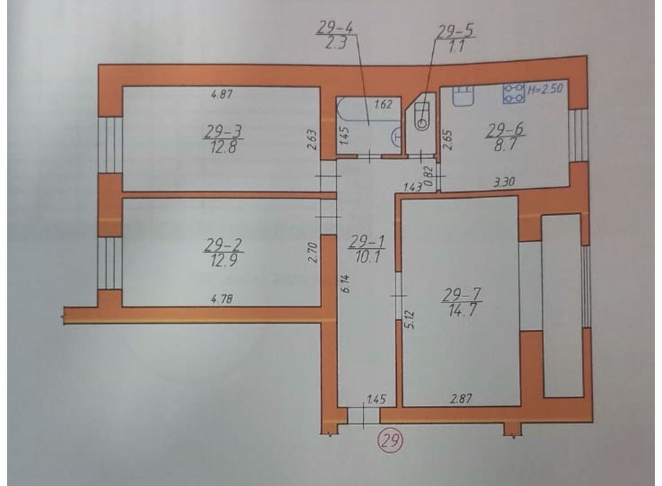 Продаж 3-кімнатної квартири 70м² | вул. Руська | 6 поверх | Держпрограми