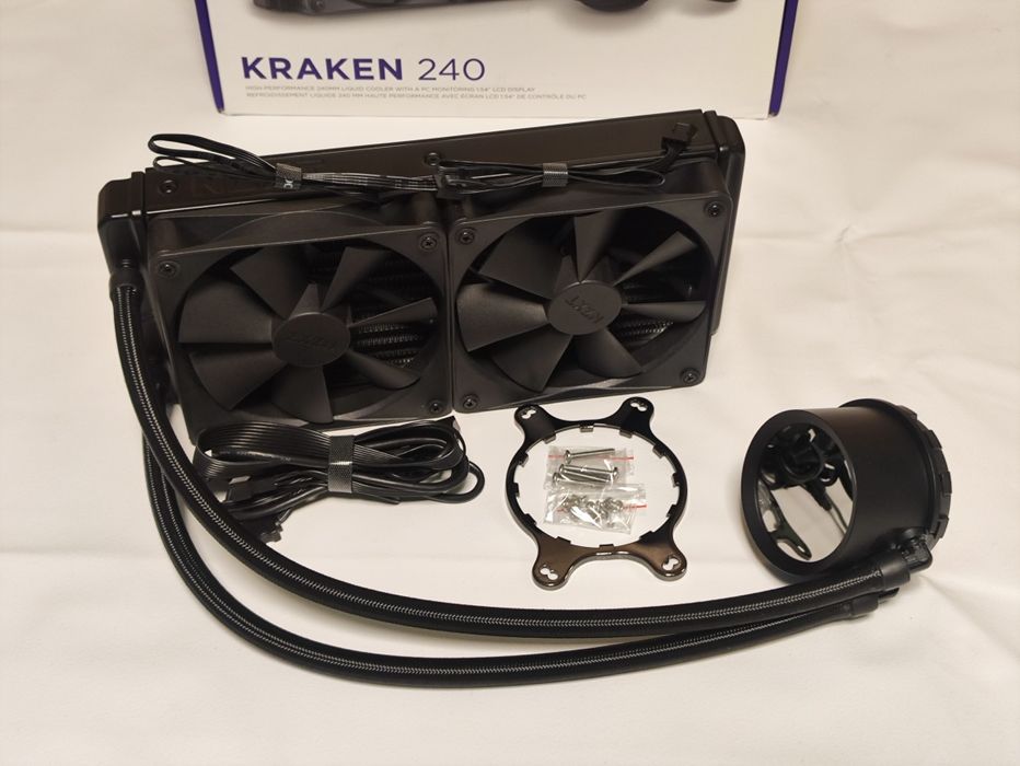 СВО водянка NZXT KRAKEN 240 з екраном LCD display GIF Asetek