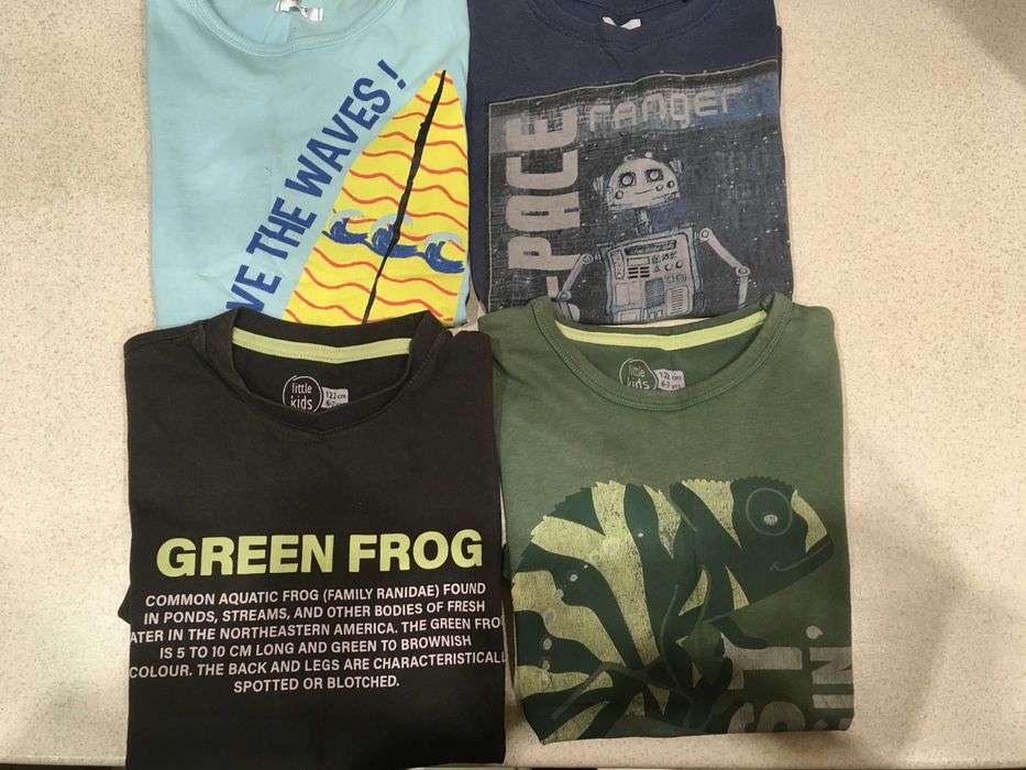 Koszulki z krótkim rękawem, t-shirty rozmiar 122, koszulki dla chłopca