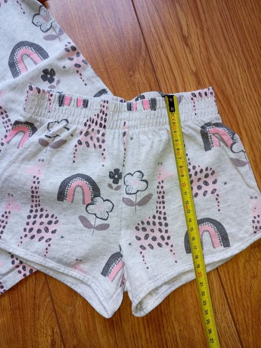 Next letnia piżama 104 pidżama tęcze zwierzątka  piżamka
