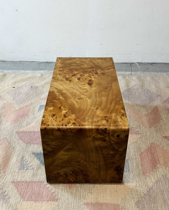 Stolik kawowy ze stali, topola, Polska '25, bauhaus, mid-c